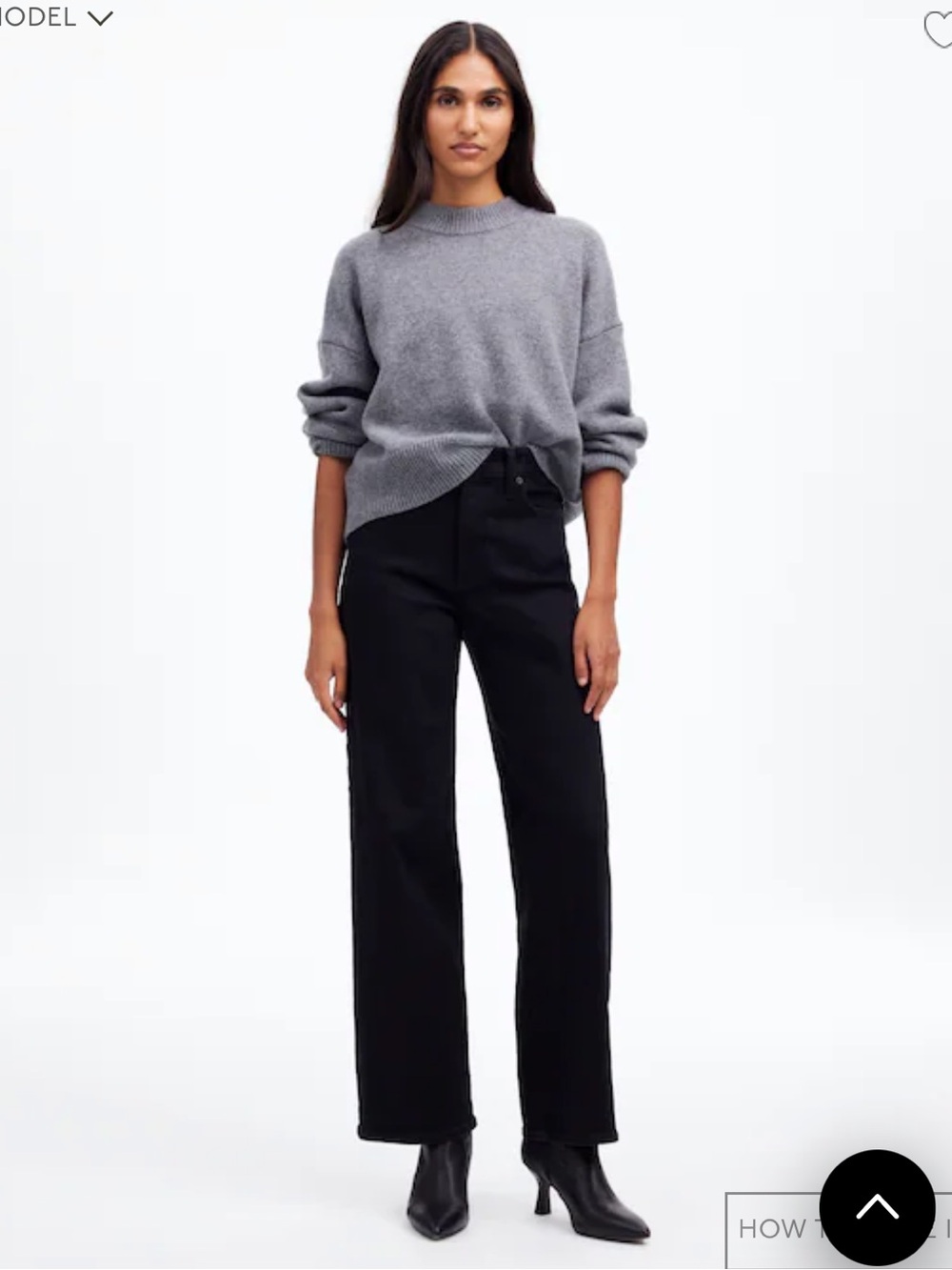 Madewell the Perfect Vintage Wide Leg Jean on Black size 24